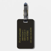 Étiquette À Bagage Étiquette faite sur commande de bagage de musique (Dos Vertical)