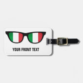 Étiquette À Bagage Étiquette faite sur commande de bagage de nuances (Devant horizontal)