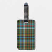 Étiquette À Bagage Étiquette faite sur commande de bagage de plaid de (Dos Vertical)