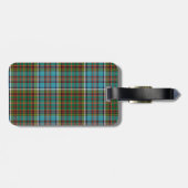 Étiquette À Bagage Étiquette faite sur commande de bagage de plaid de (Dos horizontal)