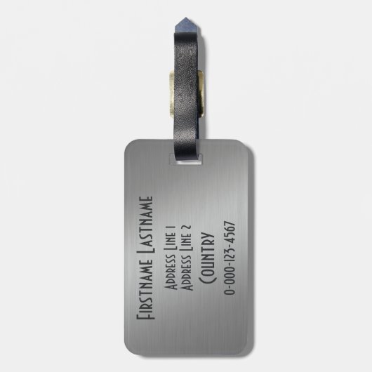 Étiquette À Bagage Étiquette faite sur commande de bagage de sembler (Dos Vertical)