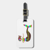 Étiquette À Bagage Étiquette faite sur commande de bagage de sirène (Devant Vertical)