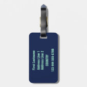 Étiquette À Bagage Étiquette faite sur commande de bagage de surfer (Dos Vertical)