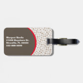 Étiquette À Bagage Étiquette faite sur commande de bagage de tatouage (Dos horizontal)