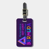 Étiquette À Bagage Étiquette faite sur commande de bagage de triangle (Devant Vertical)