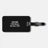 Étiquette À Bagage Étiquette faite sur commande de bagage de voyage (Dos horizontal)