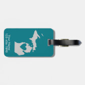 Étiquette À Bagage Étiquette faite sur commande de bagage d'État du (Dos horizontal)