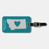 Étiquette À Bagage Étiquette faite sur commande de bagage d'état du (Devant horizontal)