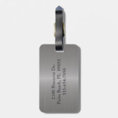 Étiquette À Bagage Étiquette faite sur commande de bagage en métal (Dos Vertical)