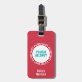 Étiquette À Bagage Étiquette faite sur commande de sac de garde (Devant Vertical)