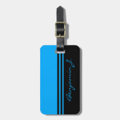 Étiquette À Bagage Étiquette faite sur commande dépouillée de bagage (Devant Vertical)