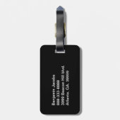 Étiquette À Bagage Étiquette faite sur commande dépouillée de bagage (Dos Vertical)