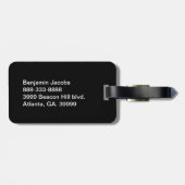 Étiquette À Bagage Étiquette faite sur commande dépouillée de bagage (Dos horizontal)