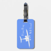 Étiquette À Bagage Étiquette faite sur commande d'identité de bagage (Dos Vertical)