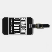 ÉTIQUETTE À BAGAGE ÉTIQUETTE FAITE SUR COMMANDE DROITE DE BAGAGE (Devant horizontal)