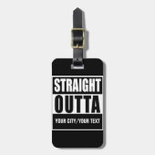 ÉTIQUETTE À BAGAGE ÉTIQUETTE FAITE SUR COMMANDE DROITE DE BAGAGE (Devant Vertical)