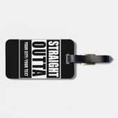 ÉTIQUETTE À BAGAGE ÉTIQUETTE FAITE SUR COMMANDE DROITE DE BAGAGE (Dos horizontal)