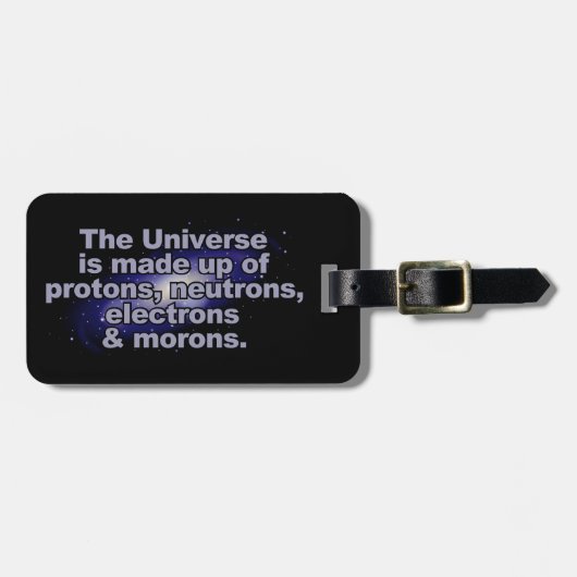 Étiquette À Bagage "Étiquette faite sur commande drôle de bagage de (Devant horizontal)