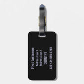 Étiquette À Bagage "Étiquette faite sur commande drôle de bagage de (Dos Vertical)