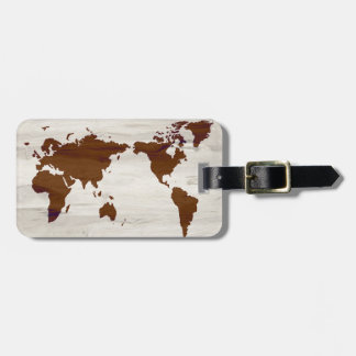 Étiquette À Bagage Étiquette faite sur commande en bois de bagage de