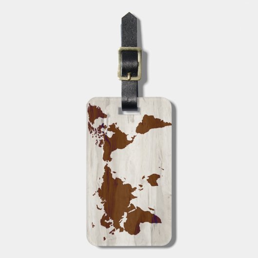 Étiquette À Bagage Étiquette faite sur commande en bois de bagage de (Devant Vertical)