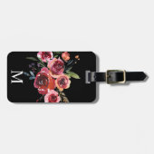 Étiquette À Bagage Étiquette faite sur commande florale de bagage (Devant horizontal)