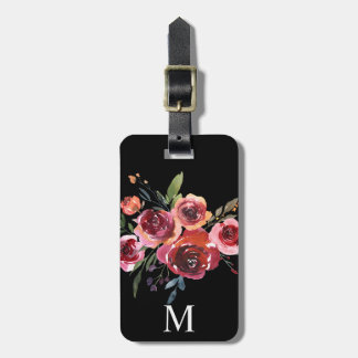 Étiquette À Bagage Étiquette faite sur commande florale de bagage