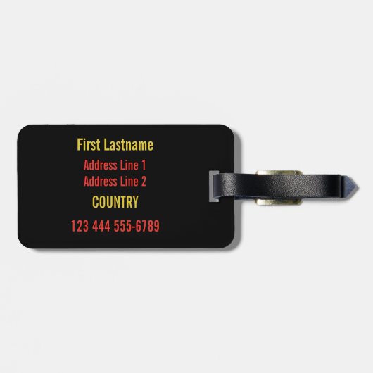 Étiquette À Bagage Étiquette faite sur commande hawaïenne de bagage (Dos horizontal)