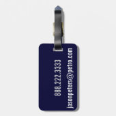 Étiquette À Bagage ÉTIQUETTE faite sur commande personnalisée simple (Dos Vertical)