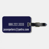 Étiquette À Bagage ÉTIQUETTE faite sur commande personnalisée simple (Dos horizontal)