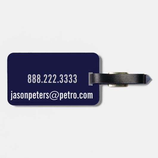 Étiquette À Bagage ÉTIQUETTE faite sur commande personnalisée simple (Dos horizontal)