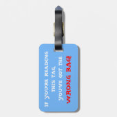 Étiquette À Bagage Étiquette fausse de bagage de sac (Dos Vertical)