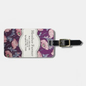Étiquette À Bagage Étiquette florale faite sur commande de bagage (Devant horizontal)