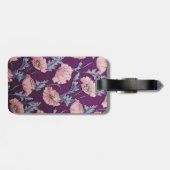 Étiquette À Bagage Étiquette florale faite sur commande de bagage (Dos horizontal)