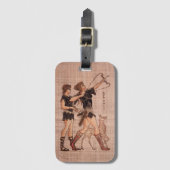 Étiquette À Bagage Étiquette grecque de bagage d'Artemis de déesse (Devant Vertical)