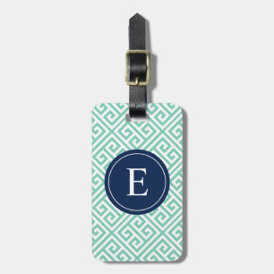 Étiquette À Bagage Étiquette grecque de marine et de bagage de la clé