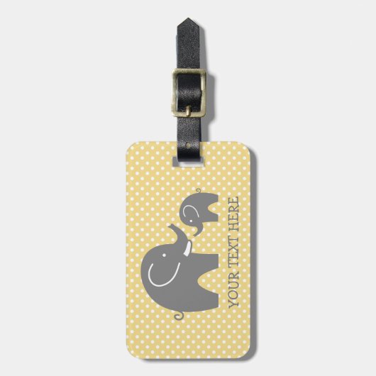 Étiquette À Bagage Étiquette grise faite sur commande de bagage de (Devant Vertical)