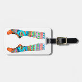 Étiquette À Bagage Étiquette heureuse de ballet (Devant horizontal)