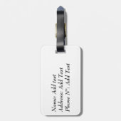 Étiquette À Bagage Étiquette heureuse de ballet (Dos Vertical)