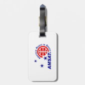 Étiquette À Bagage Étiquette horizontale de bagage de logo d'AMSAT (Dos Vertical)