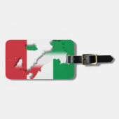 Étiquette À Bagage Étiquette italienne de bagage de drapeau de (Devant horizontal)