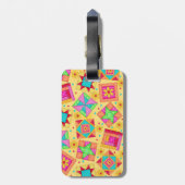 Étiquette À Bagage Étiquette Jaune bloc de bagage ou de machine à cou (Dos Vertical)