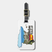 Étiquette À Bagage [Étiquette] je serais plutôt en Espagne (Devant Vertical)