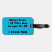 Étiquette À Bagage Étiquette Jeu de Jeu de bagages (Dos horizontal)