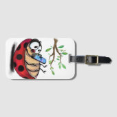 Étiquette À Bagage Étiquette Ladybug avec bagage téléphonique (Devant Horizontal)