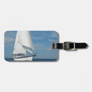 Étiquette À Bagage Étiquette majestueuse de bagage de voile