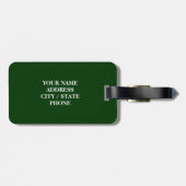 Étiquette À Bagage Étiquette mignonne de bagage avec le palmier | (Dos horizontal)