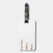 Étiquette À Bagage Étiquette mignonne de bagage d'animaux de bébé de (Dos Vertical)