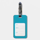 Étiquette À Bagage Étiquette mignonne de bagage de faune de camping (Dos Vertical)