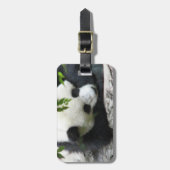 Étiquette À Bagage Étiquette mignonne de bagage de panda (Devant Vertical)
